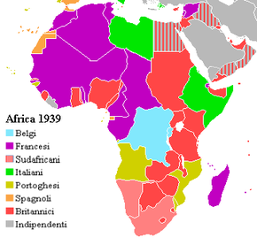 Africa nel 1939